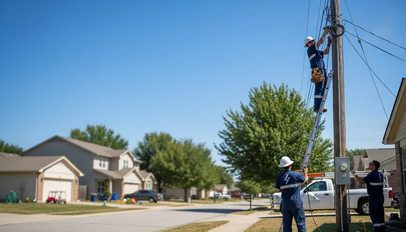 Residential electrician providing installation services in Oxford Junction, IA